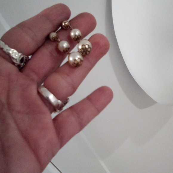 Dangling Drop Gumball Bead Earrings Vintage 80s - Picture 4 of 8